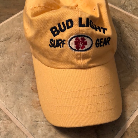 stylemaster accessories yellow bud light surf gear ball cap poshmark
